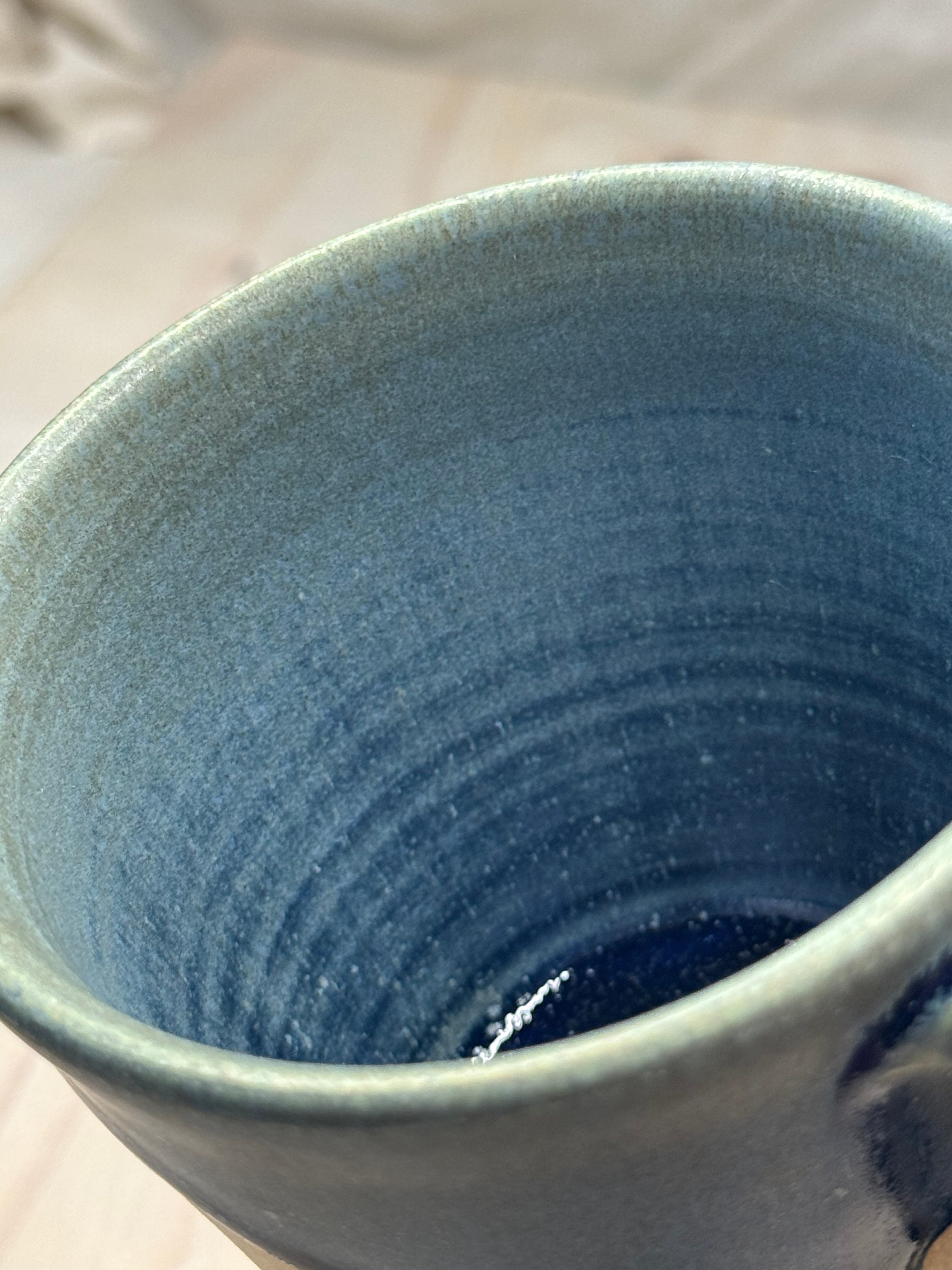 Blue Leaf Mug 1