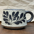 Grey Leaf Mug