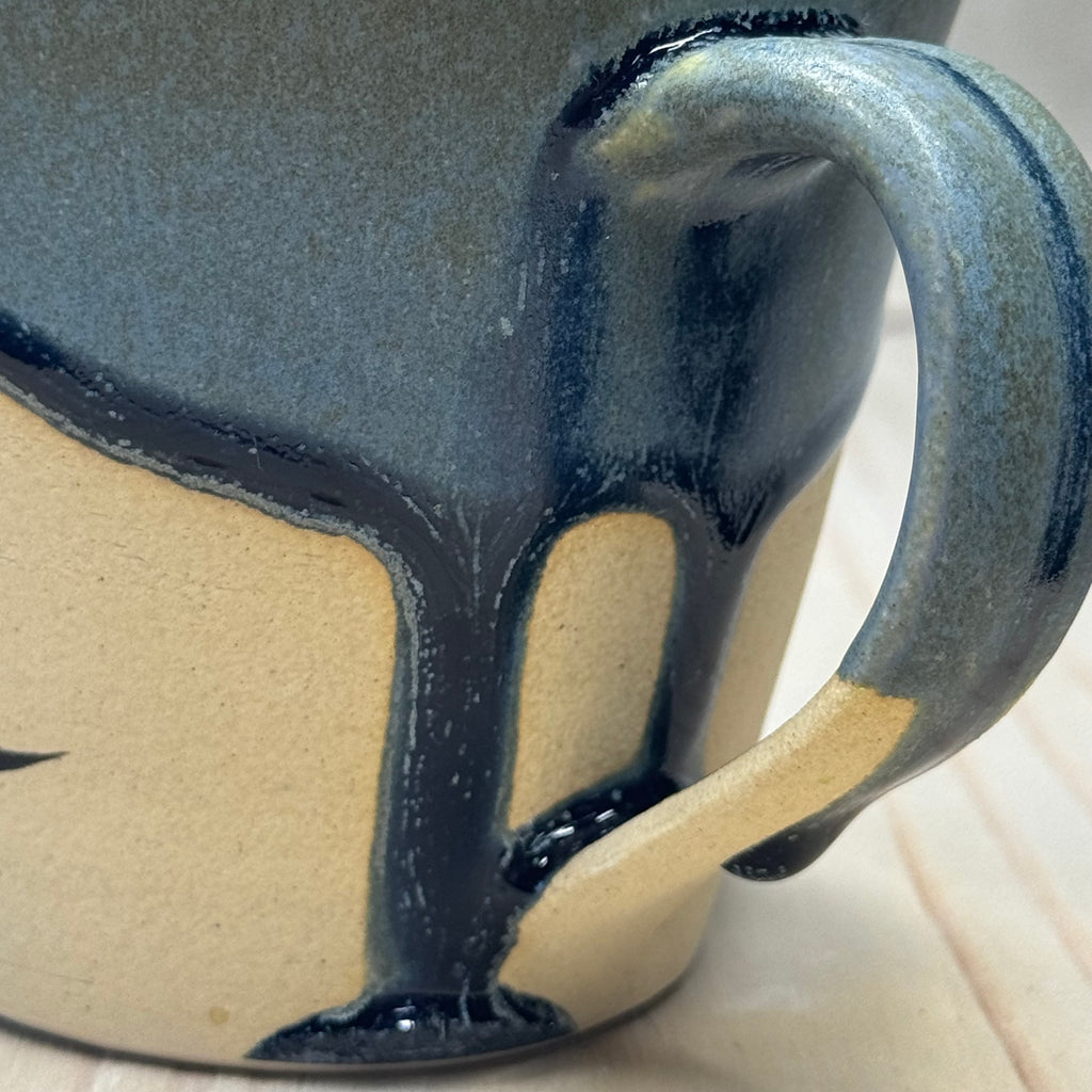 Blue Leaf Mug 1