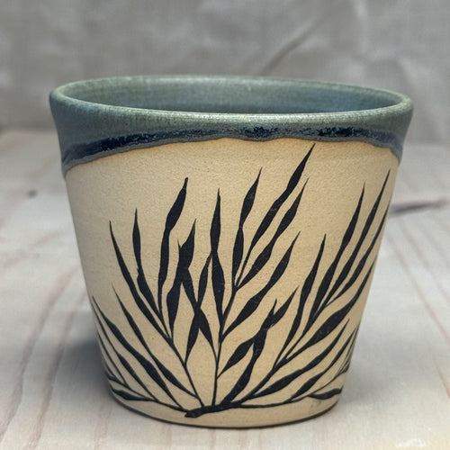 Blue Leaf Mug 1