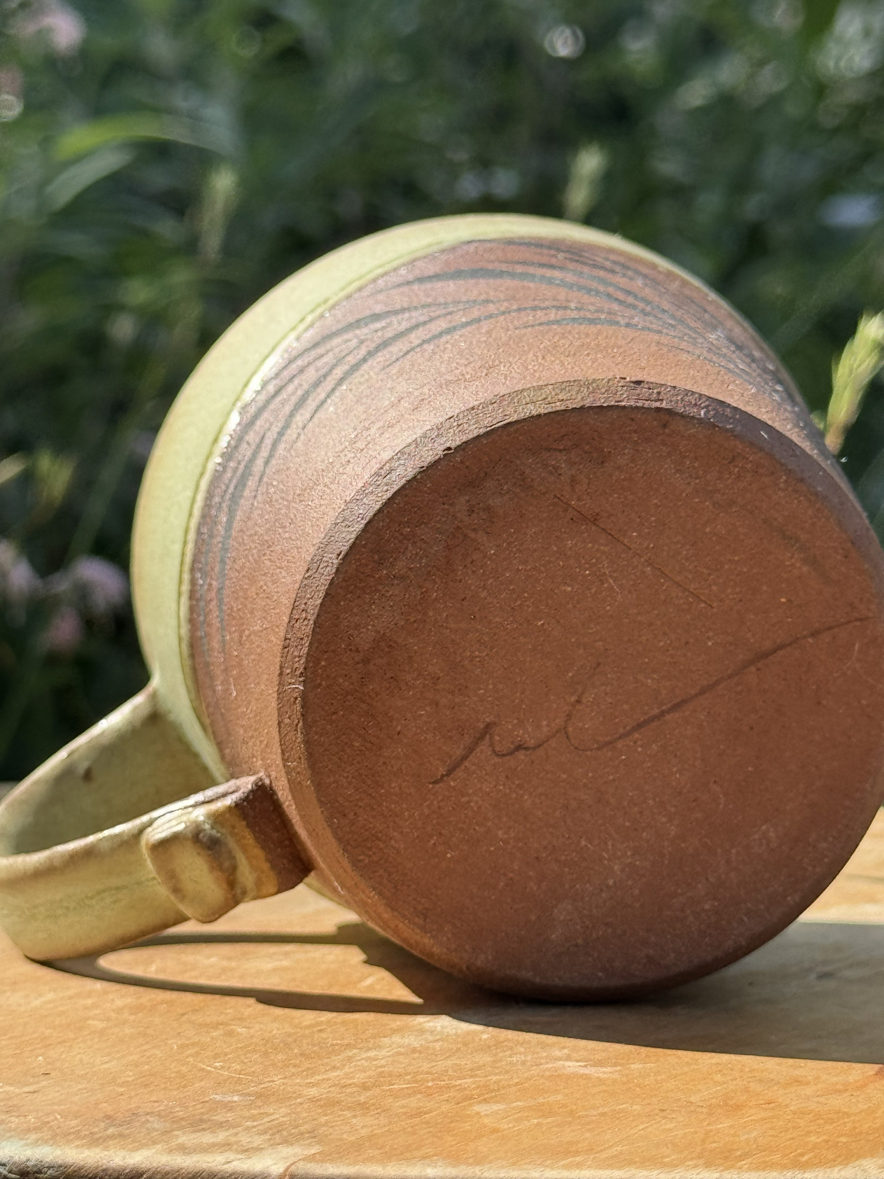 Leaf Mug in Red Stoneware