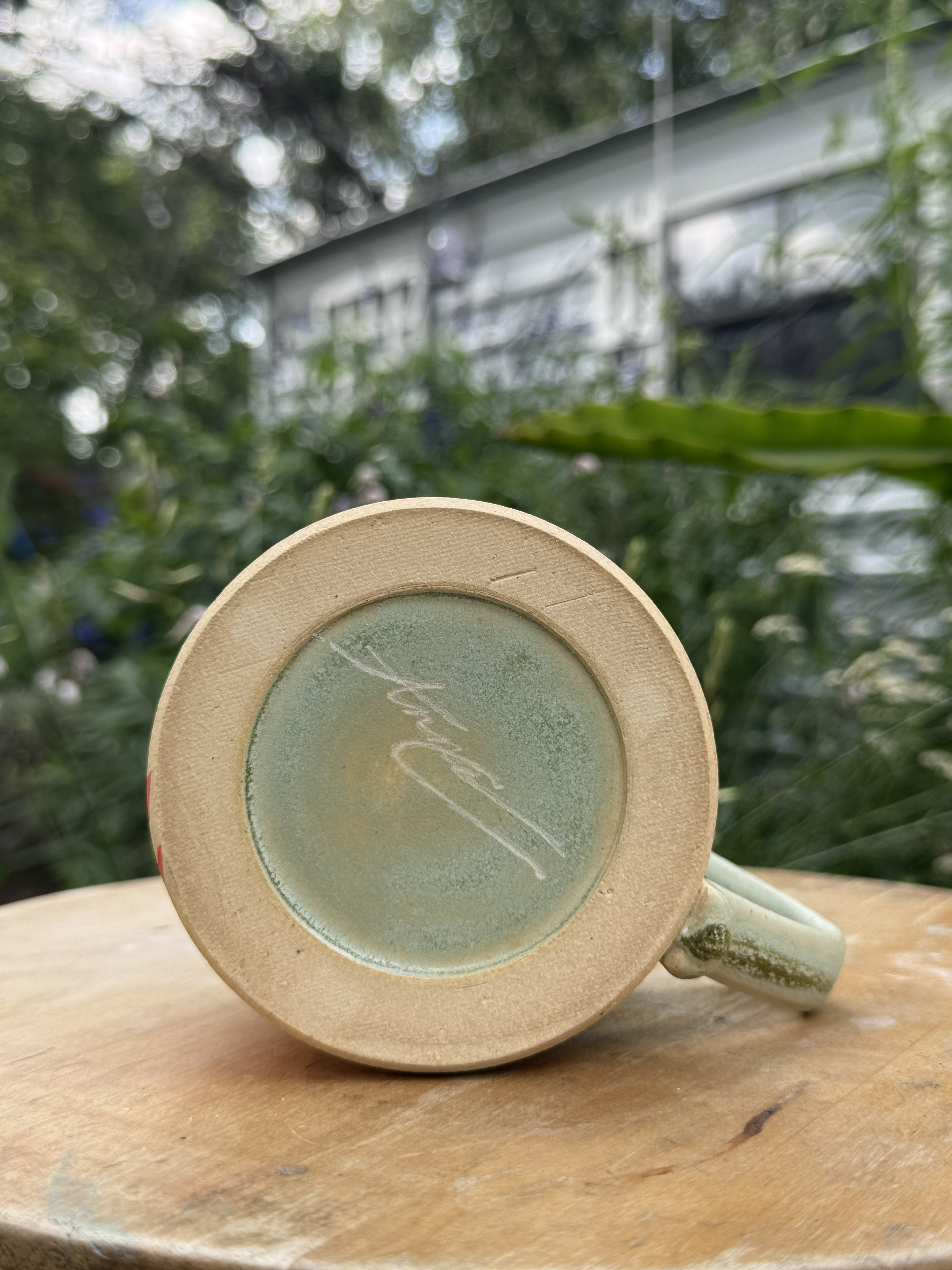 Tropical Red Leaf Mug